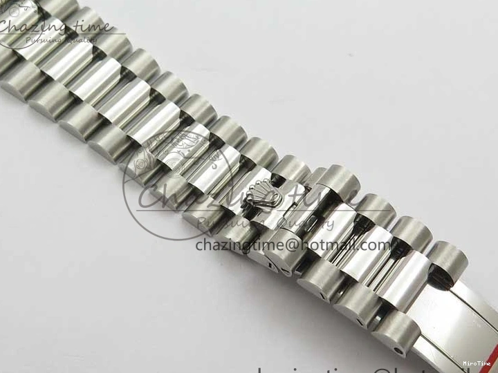 MiroTime 0111 Neat Day-Date 40mm 228239 BP New Dial Version 904 SS RG Stick Markers Dial on SS President Bracelet A 2819